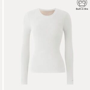 MaxWarm Crewneck Long Sleeve Brami OGL built in bra top NWT